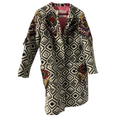 Pre-owned Bazar Deluxe Wool Coat In Multicolour