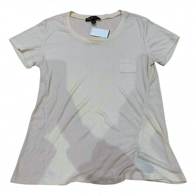 Pre-owned Elizabeth And James Beige Polyester Top