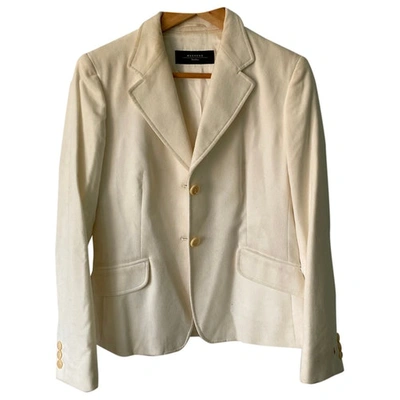 Pre-owned Ted Lapidus Silk Blazer In White