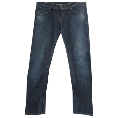 Pre-owned Max & Co Straight Pants In Blue