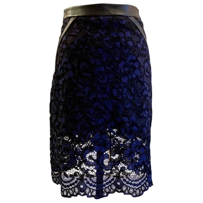Pre-owned Anne Fontaine Mini Skirt In Blue