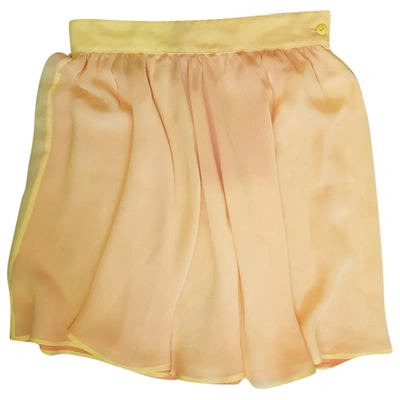 Pre-owned Byblos Mini Skirt In Yellow