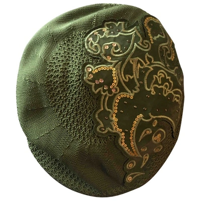 Pre-owned Mango Green Cotton Hat