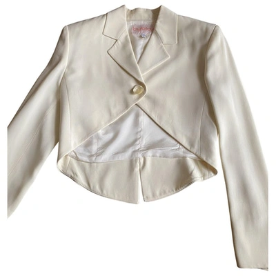 Pre-owned Byblos Short Vest In White