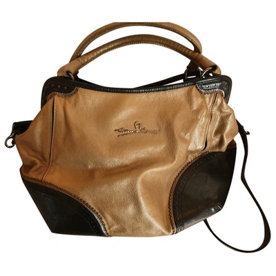 Pre-owned Aigner Leather Handbag In Gold