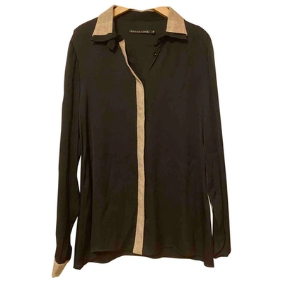 Pre-owned Berenice Silk Shirt In Black