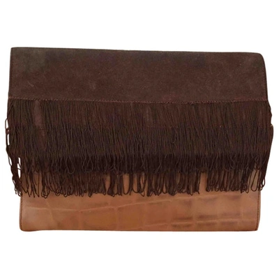 Pre-owned Byblos Leather Handbag In Brown