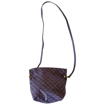 Pre-owned Gherardini Leather Crossbody Bag In Purple