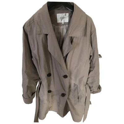 Pre-owned Selected Trench Coat In Grey