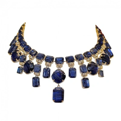 Pre-owned Carlo Zini Necklace In Blue