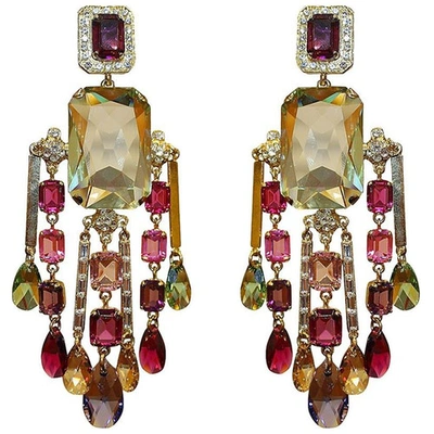 Pre-owned Carlo Zini Earrings In Multicolour
