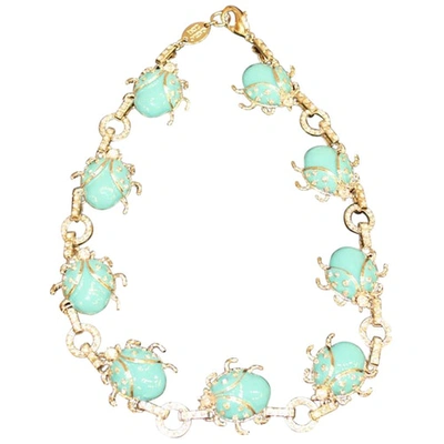 Pre-owned Carlo Zini Necklace In Blue