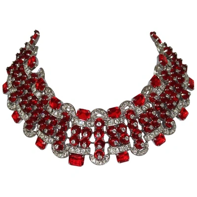 Pre-owned Carlo Zini Necklace In Red