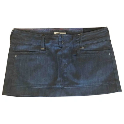 Pre-owned Lee Mini Skirt In Anthracite