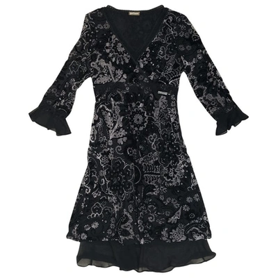 Pre-owned Galliano Velvet Mid-length Dress In Black