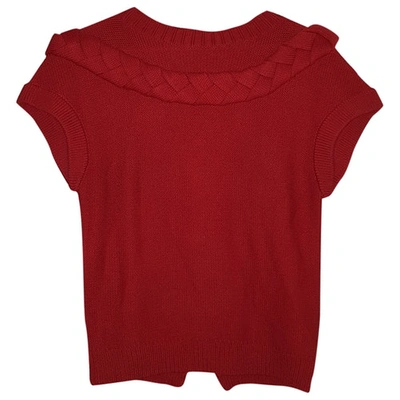 Pre-owned Anne Fontaine Wool Knitwear In Red
