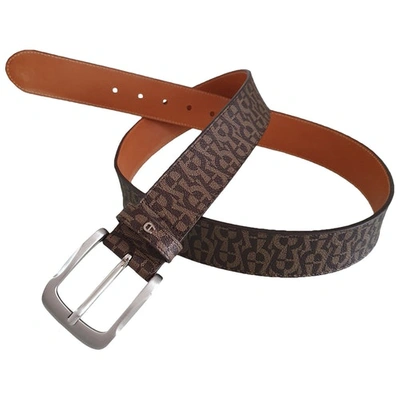 Pre-owned Aigner Leather Belt In Brown