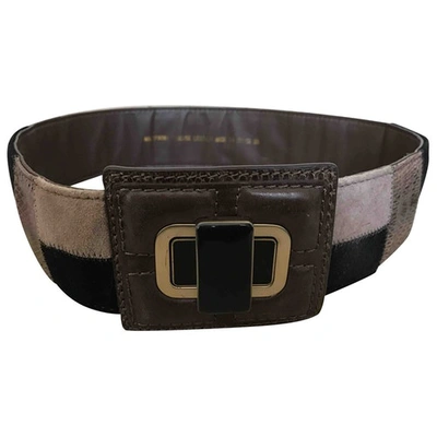 Pre-owned Maliparmi Leather Belt In Brown