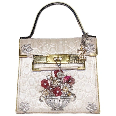 Pre-owned Carlo Zini Leather Handbag In White
