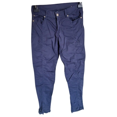 Pre-owned Marina Yachting Slim Pants In Blue