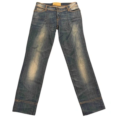Pre-owned Galliano Straight Jeans In Blue
