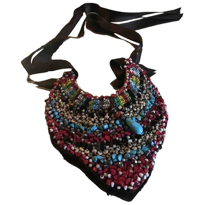 Pre-owned Maliparmi Cloth Necklace In Multicolour