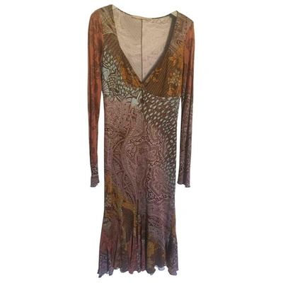 Pre-owned Class Cavalli Silk Mid-length Dress In Other