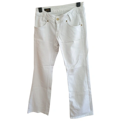Pre-owned Lee Trousers In White