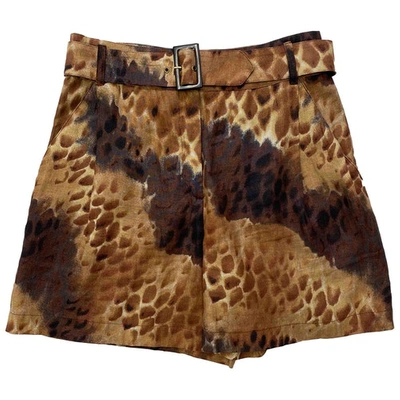 Pre-owned Byblos Brown Cotton Shorts