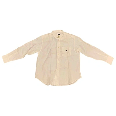 Pre-owned Brooksfield Linen Shirt In White
