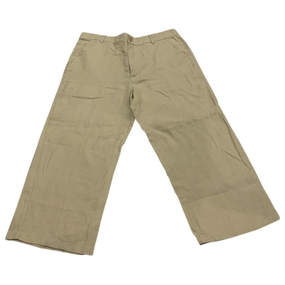 Pre-owned Brooksfield Linen Trousers