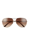 TOM FORD CLARK 61MM GRADIENT AVIATOR SUNGLASSES,FT0823W6128F