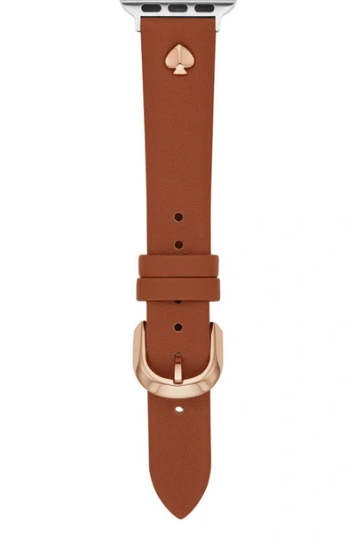 Kate Spade Leather Apple Watch® Band In Tan