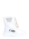 Forward Leather Boot In White