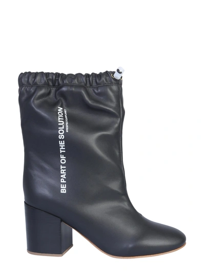 Forward Boots With Coulisse In Black