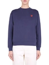 Etre Cecile Embroidered Bulldog Sweatshirt In Blue