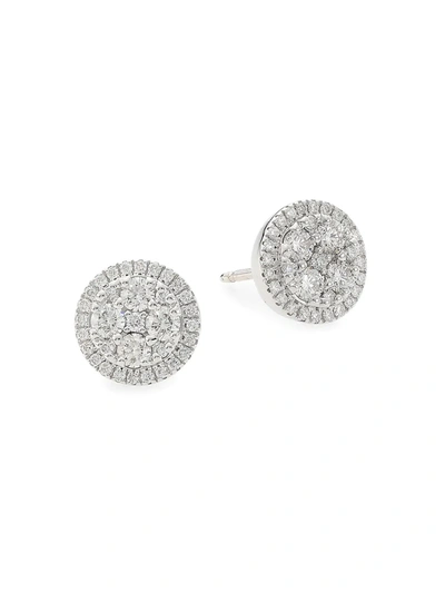 Alberto Milani Women's Via Senato 18k White Gold & Diamond Stud Earrings