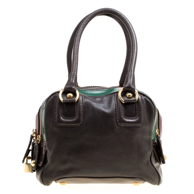 Pre-owned Dandg Multicolor Leather Lily Bowler Bag