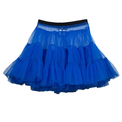 Pre-owned Roma E Tosca Azure Blue Tutu Underskirt 8 Yrs