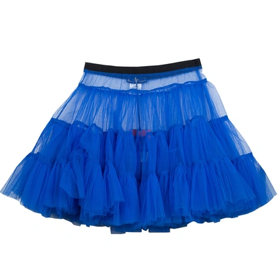 Pre-owned Roma E Tosca Azure Blue Tutu Underskirt 10 Yrs