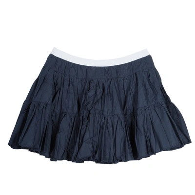 Pre-owned Roma E Tosca Navy Blue Cotton Skirt 10 Yrs