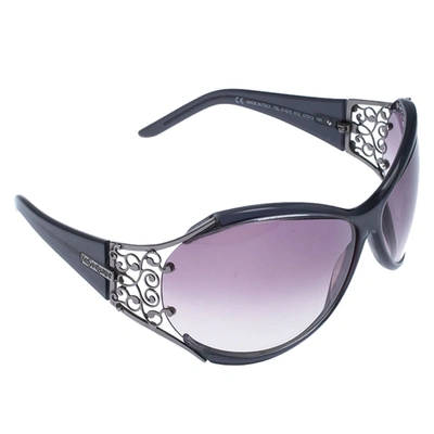 Pre-owned Saint Laurent Grey/grey Gradient 6142/s Oversized Sunglasses