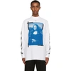 OFF-WHITE WHITE MOCK NECK MONA LISA LONG SLEEVE T-SHIRT