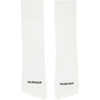 BALENCIAGA WHITE LOGO TOE SOCKS