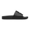 Off-white Rubber Slides For Left And Right In Black