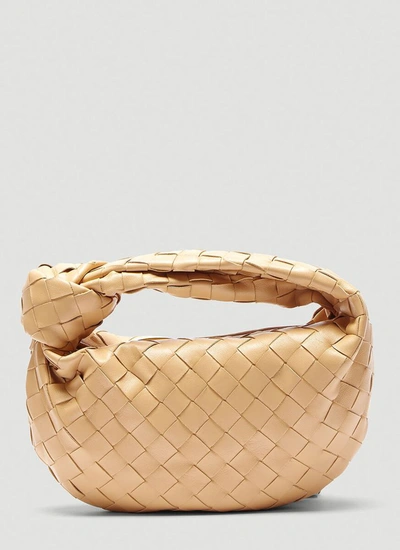 Bottega Veneta The Mini Jodie Clutch Bag In Beige