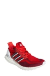 Adidas Originals X Jalen Ramsey Ultraboost 2.0 Dna X Pe "brentwood Academy" Sneakers In Scarlet/ Team Navy Blue/ White