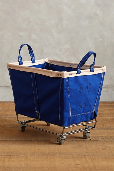 Steele Canvas Basket Corp. Medium Mobile Canvas Bin By  In Blue Size M In Blue