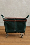Steele Canvas Basket Corp. Medium Mobile Canvas Bin By  In Green Size M