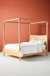 Anthropologie Prana Live-edge Canopy Bed By  In Beige Size Kg Top/bed
